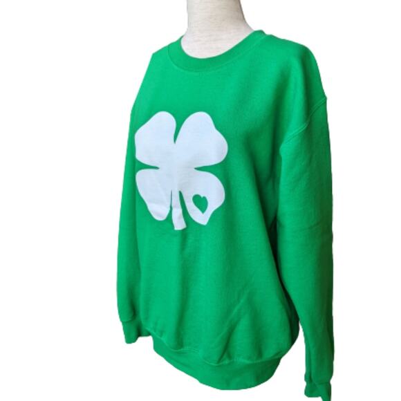 Gildan Heavy Blend Shamrock Sweatshirt Size Small - Picture 2 of 6